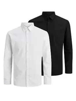 Jack & Jones Joe Formal Long Sleeve Shirt (2 Pack) - Multi, Size XL, Men