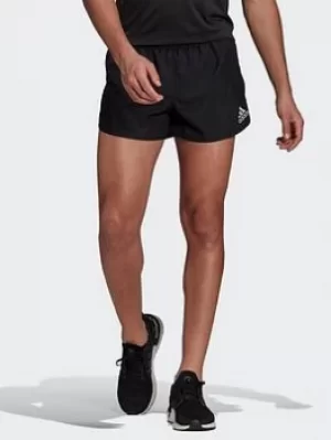 adidas Fast Split Shorts, Black, Size XL, Men