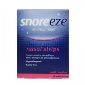 Snoreeze Snoring Relief Nasal Strips Small/Medium 10 Applications