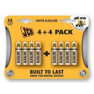 JCB LR6JCBB4 4/ S5333 Jcb AA 4 4 Super Alkaline Batteries