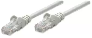 Network Patch Cable - Cat6 - 1.5m - Grey - CCA - U/UTP - PVC - RJ45 - Gold Plated Contacts - Snagless - Booted - Polybag - 1.5 m - Cat6 - U/UTP (UTP)