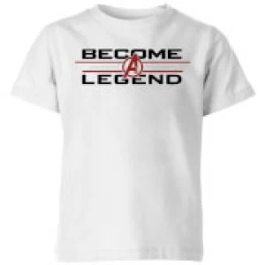 Avengers Endgame Become A Legend Kids T-Shirt - White - 9-10 Years