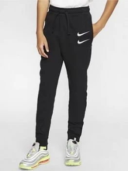 Nike Sportswear Older Boys Swoosh Joggers - Black, Size XS, 6-8 Years