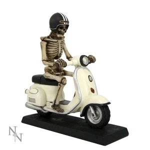 Scooter Skeleton Figurine