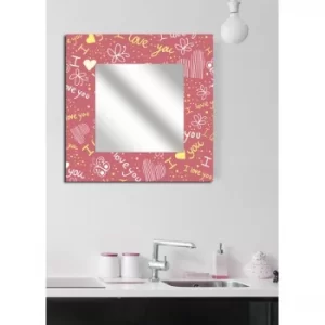 MA-17 Pink I Love You Decorative Mirror