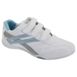 Dek Womens/Ladies Raven 3 Touch Fastening Trainers (7 UK) (White/Light Blue)