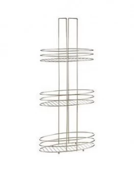 Premier Housewares Gold Plated 3 Tier Bathroom Storage Rack