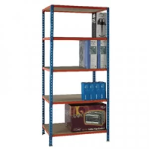 Slingsby Standard Duty Painted Orange Shelf Unit Blue 378969