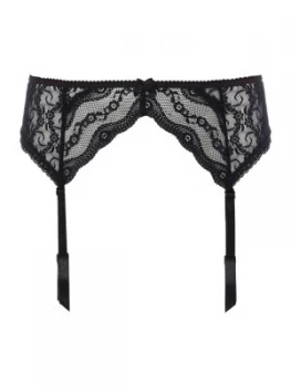 b.temptd Lace kiss suspender belt Black