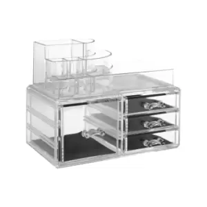 Interiors by PH 8 Compartment PS Cosmetics Organiser With 4 Drawers