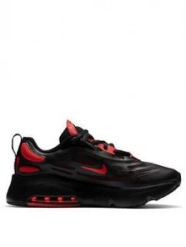 Nike Air Max Exonsense Childrens Trainers - Black/Red, Size 13