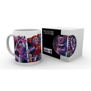 Five Nights at Freddys Sister Location Characters Mug