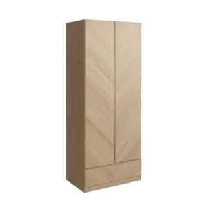 Taranto Double 1 Drawer Wardrobe Euro Oak