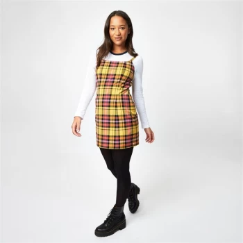 Jack Wills Tegan Check Bodycon Mini Dress - Mustard