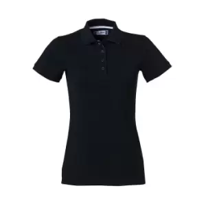 Clique Womens/Ladies Heavy Premium Polo Shirt (M) (Black)