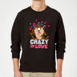 Looney Tunes Crazy In Love Taz Sweatshirt - Black