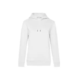 B&C Womens/Ladies Queen Hoodie (XS) (White)