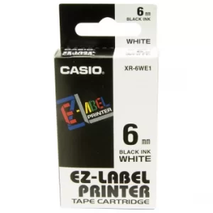 Casio XR-24WE 24mm Black on White Tape