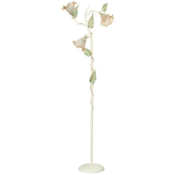 Fan Europe Lighting - Fan Europe PRIMAVERA 3 Light Multi Arm Floor Lamp Ivory 48x172cm