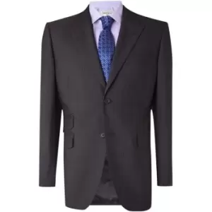 Howick Tailored Darlington Fine Stripe Suit Jacket - Grey