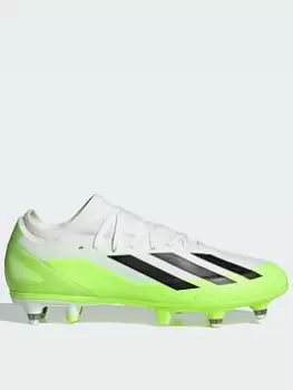 Adidas Mens X 3 Soft Ground Football Boot, White, Size 10, Men