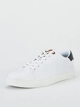 Ted Baker Leepow Trainers - White-Tan, Size 12, Men