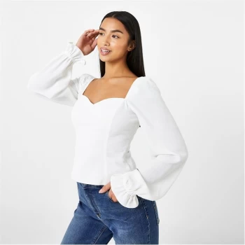 Jack Wills Sweetheart Blouse - White