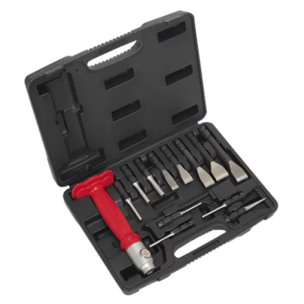 Genuine SEALEY AK9215 Interchangeable Punch & Chisel Set 13pc