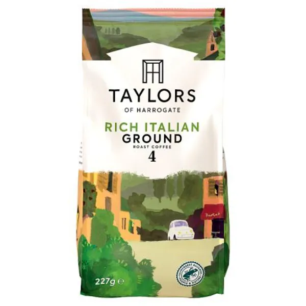 Taylors of Harrogate Rich Italian Roast Ground Coffee 227g