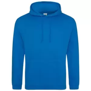 Awdis Unisex Adult College Hoodie (5XL) (Sapphire Blue)