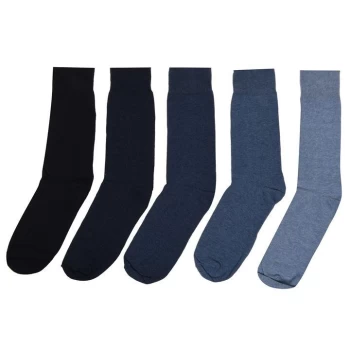 Howick Marl 5 Pack Socks - Blue