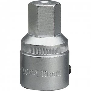 Elora 3/4" Drive Hexagon Socket Bit Metric 3/4" 19mm