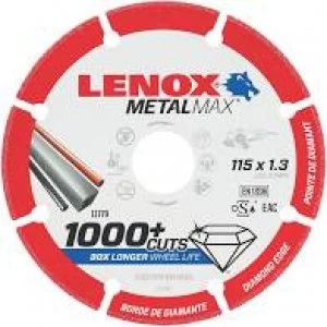 Lenox MetalMax Diamond Metal Cutting Disc 115mm