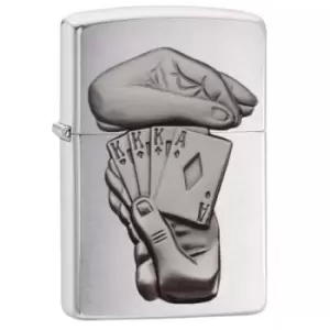 Zippo Poker Full House Classic Brushed Chrome