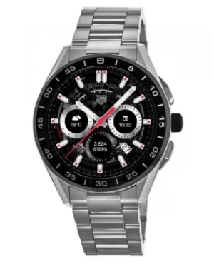 Tag Heuer Connected Modular 45 Black Chronograph Dial Stainless Steel Mens Watch SBG8A10.BA0646 SBG8A10.BA0646