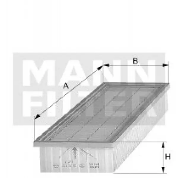 x1 Mann-Filter Air Filter C55102 Made in DE