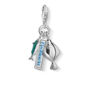 Thomas Sabo 1152-001-12 Hamburg Fish Market Charm Blue 925 Jewellery