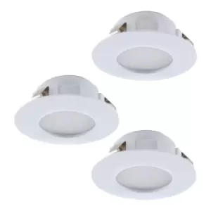 3 PACK Flush Ceiling Downlight White Round Spotlight 6W Built in LED