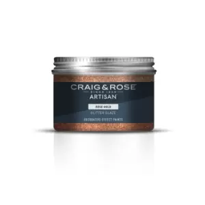 Craig & Rose Artisan Glitter Glaze Paint - Rose Gold - 300ml