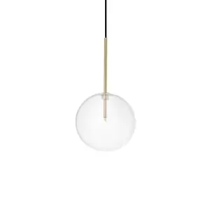 EQUINOXE 20cm Globe Pendant Ceiling Light Brass