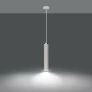 Emibig Luna White Slim Pendant Ceiling Light 1x GU10