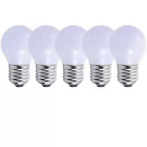 Harper Living 3 Watts E27 LED Bulb Opal Golf Ball Cool White Dimmable, Pack of 5