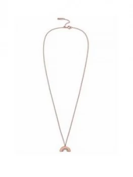 Olivia Burton Rose Gold Rainbow Necklace