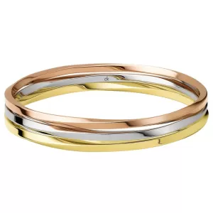 Ladies Calvin Klein Two-tone steel/gold plate Extra Small Exclusive Bangle KJ0KDD3001XS