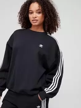 adidas Originals Oversized Sweatshirt - Black, Size 10, Women