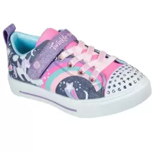 Skechers Girls Twinkle Sparks Unicorn Charmed Trainers Shoes UK Size 10.5 (EU 28)