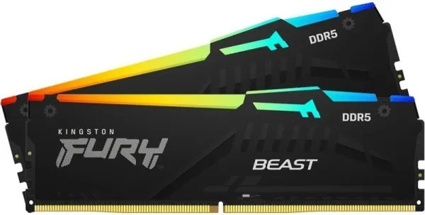 Kingston FURY Beast RGB 16GB 5600MHz DDR5 CL36 DIMM Memory - AMD Expo