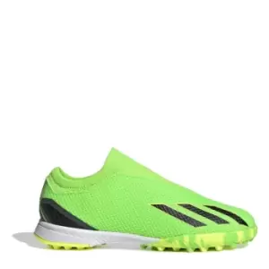 adidas X Ghosted .3 Laceless Junior Astro Turf Trainers - Green