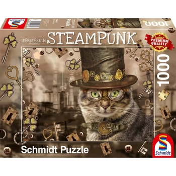 Schmidt Steampunk Cat Jigsaw Puzzle - 1000 Pieces