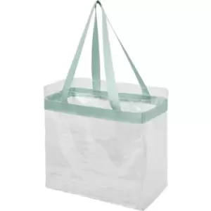 Bullet Hampton Tote (30.5 x 15.2 x 30.5 cm) (Mint/Transparent) - Mint/Transparent